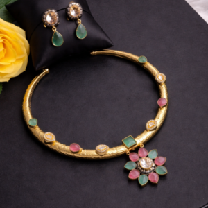 Handcrafted Gold Plated Hasli Set